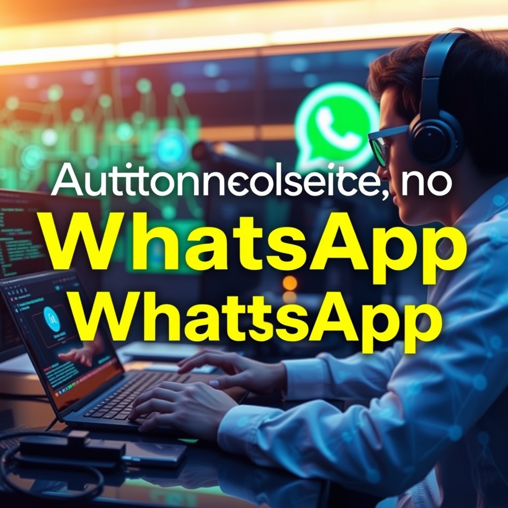 Ilustração da integração de IA e automação no WhatsApp