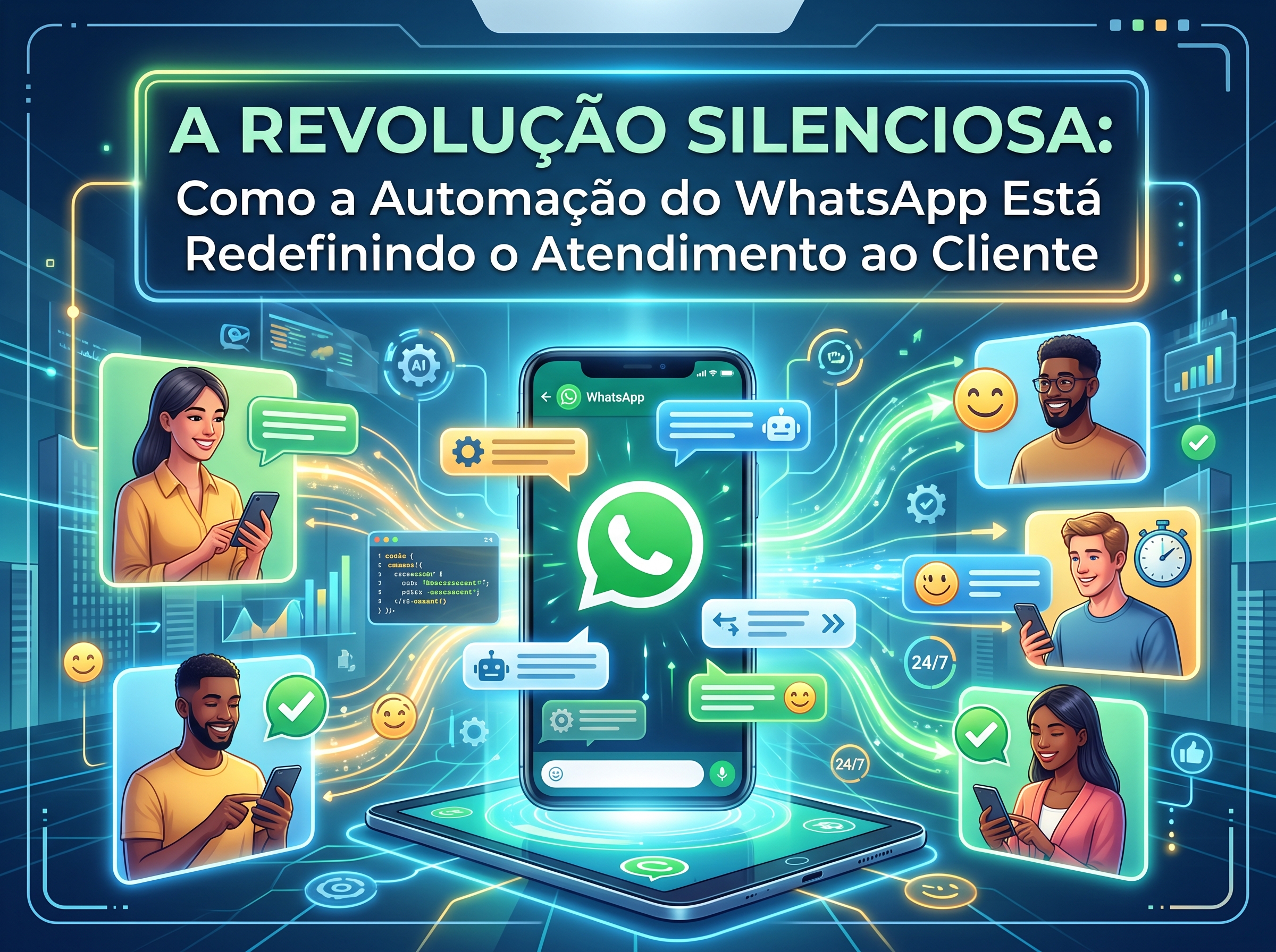 A Revolução da Automação Conversacional com IA no WhatsApp para 2026: Elevando a Produtividade e o Marketing - Capa
