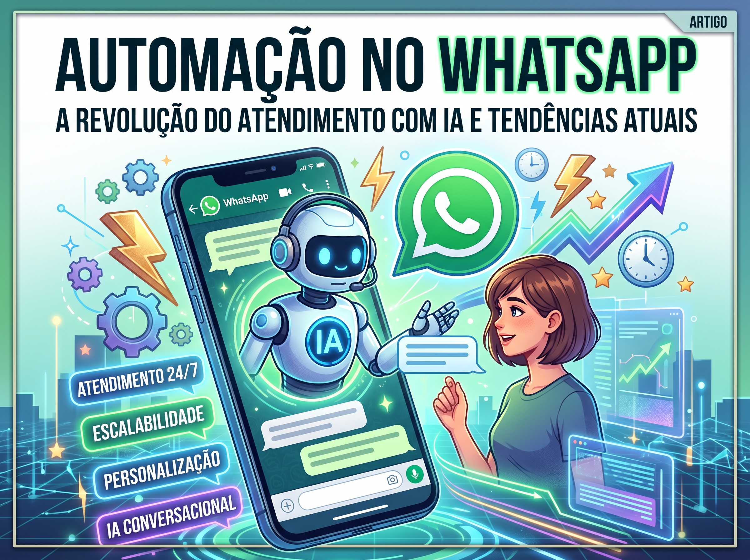 WhatsApp e IA em 2026: A Revolução da Automação Conversacional Hiper-Personalizada - Capa